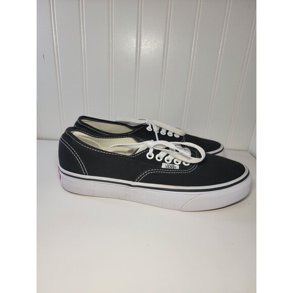 Vans Authentic Classic Unisex Canvas Shoes Mens 7.5 Womens 9 US Black White main image 4